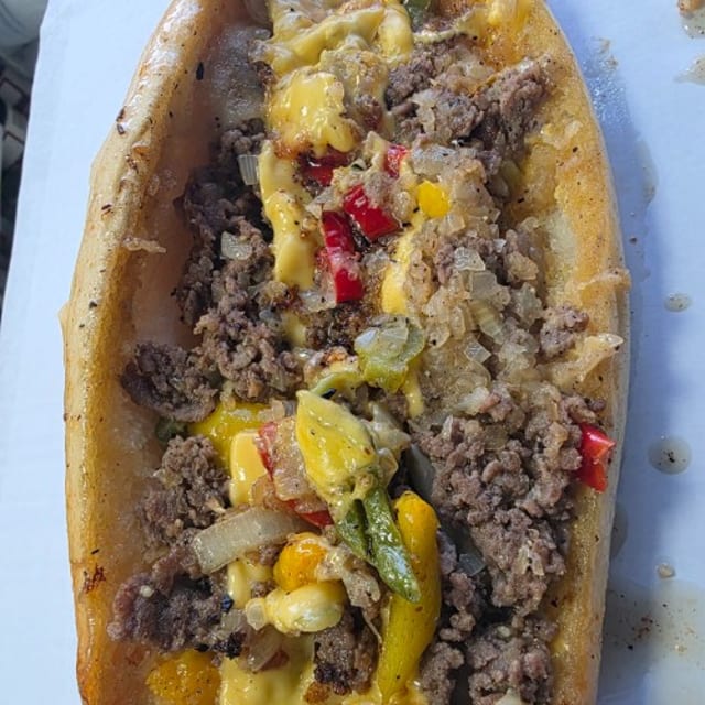 Philly Cheese Steak Sandwich.
